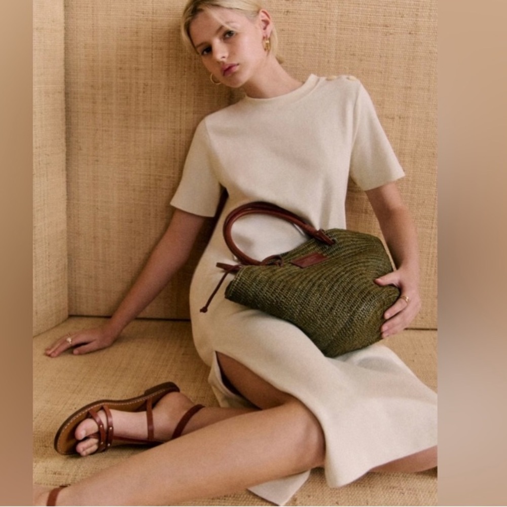 NWOT Sezane EMY Dress Cream